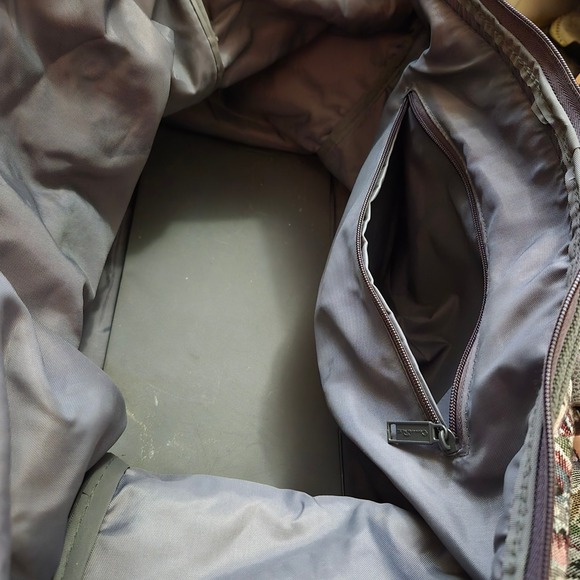 Oscar de la Renta Floral Tapestry Duffle Bag Travel Weekend Carry On - Picture 11 of 11